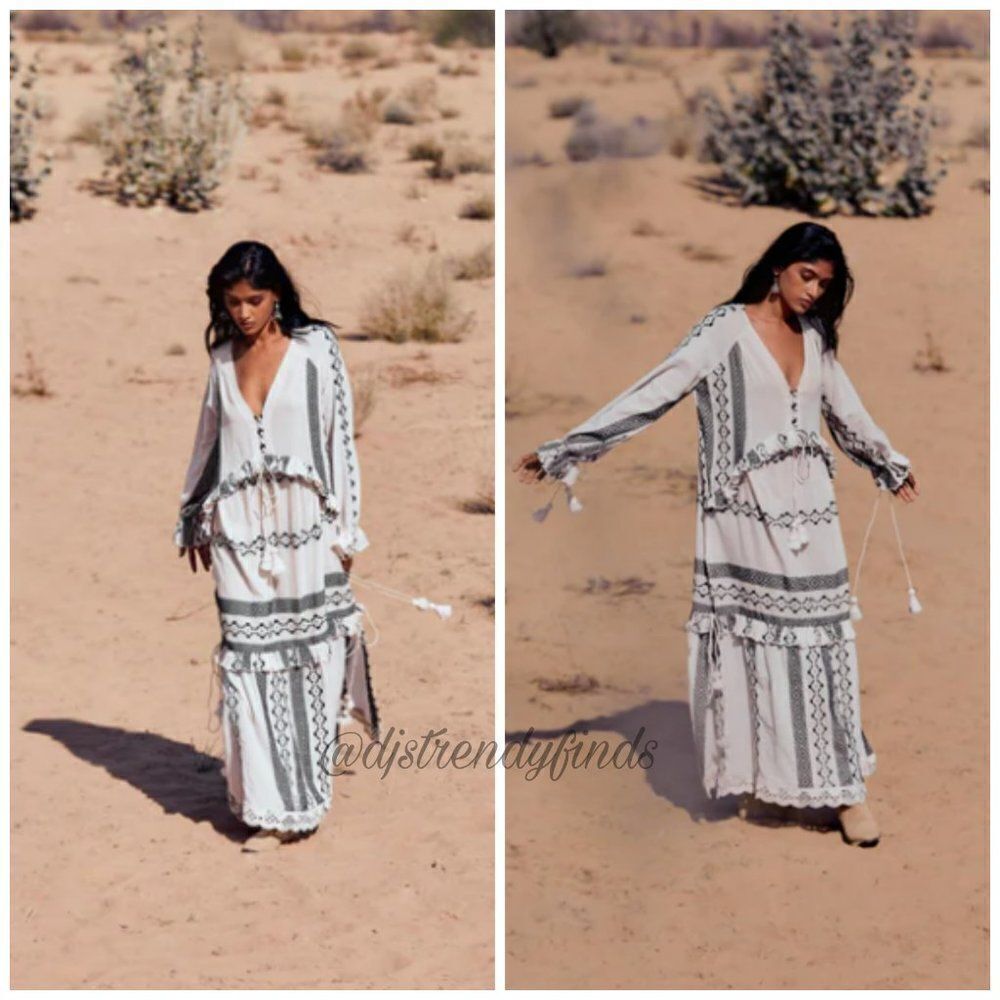 Hemant & Nandita Moira Kaftan Maxi Dress - Picture 4 of 13
